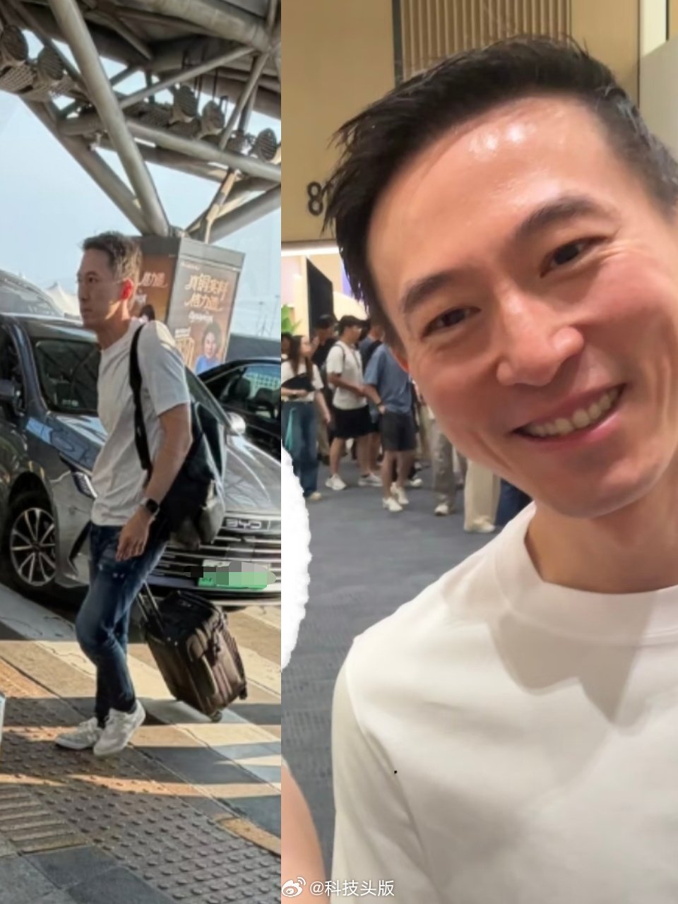TikTok CEO周受资低调现身北京机场，穿出了打工人的班味。 