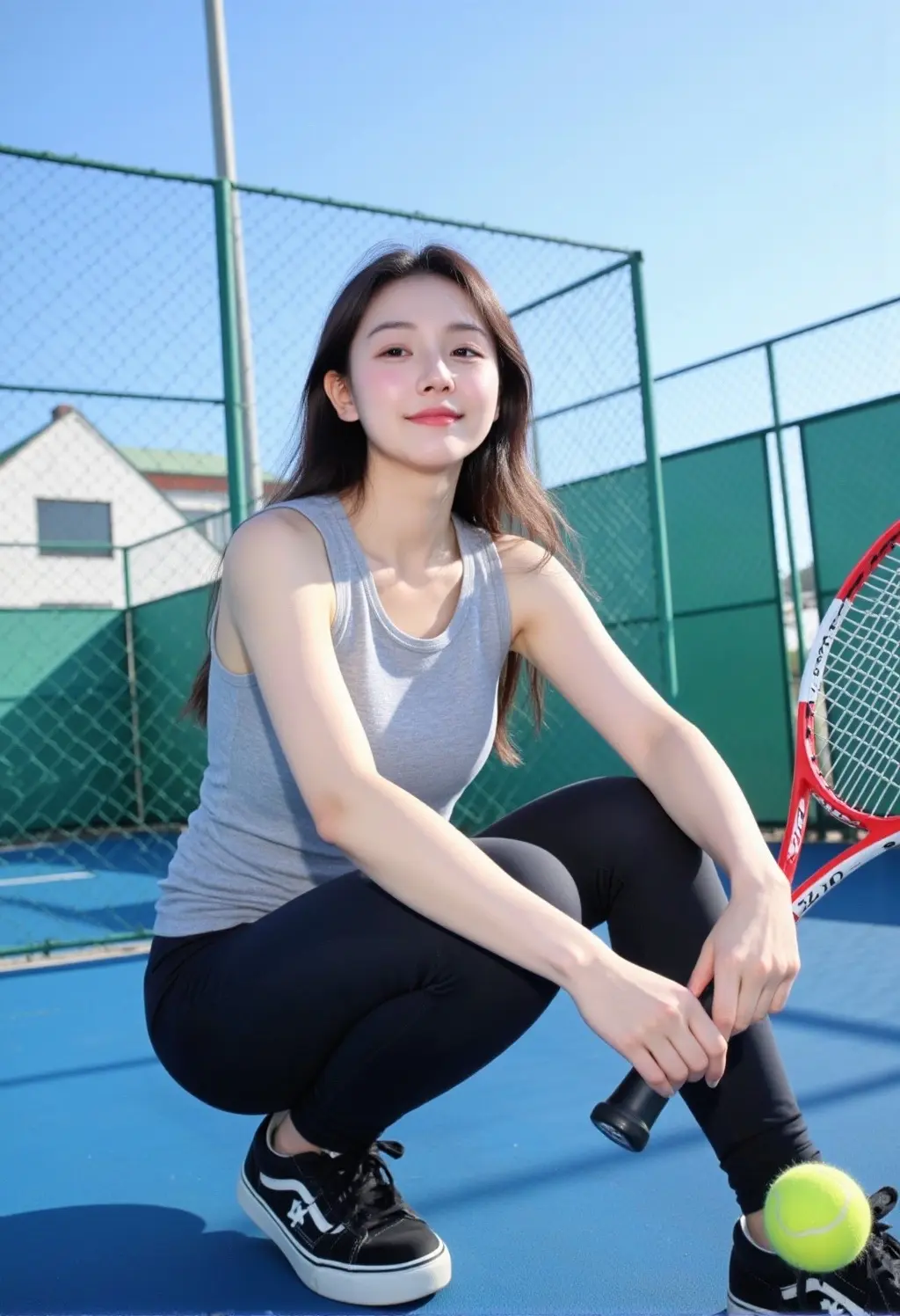 爱网球 不爱你了。🎾阳光洒满网球场， 我与热爱不期而遇。 球拍在手...