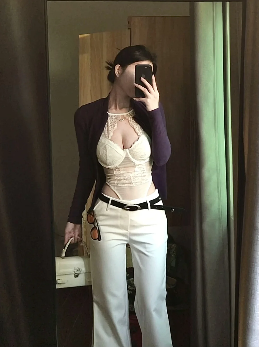 原来白紫色系穿搭可以这么气质唉～