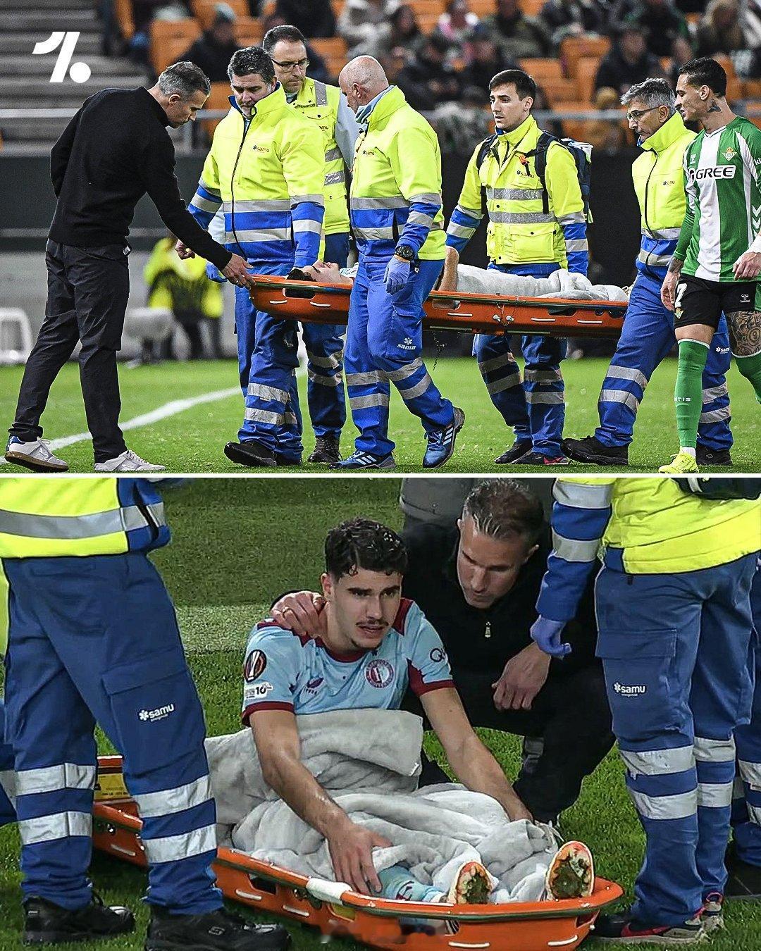 欧联杯 罗宾·范佩西的儿子、费耶诺德球员沙奎尔在对阵皇家贝蒂斯的比赛中膝盖受伤?