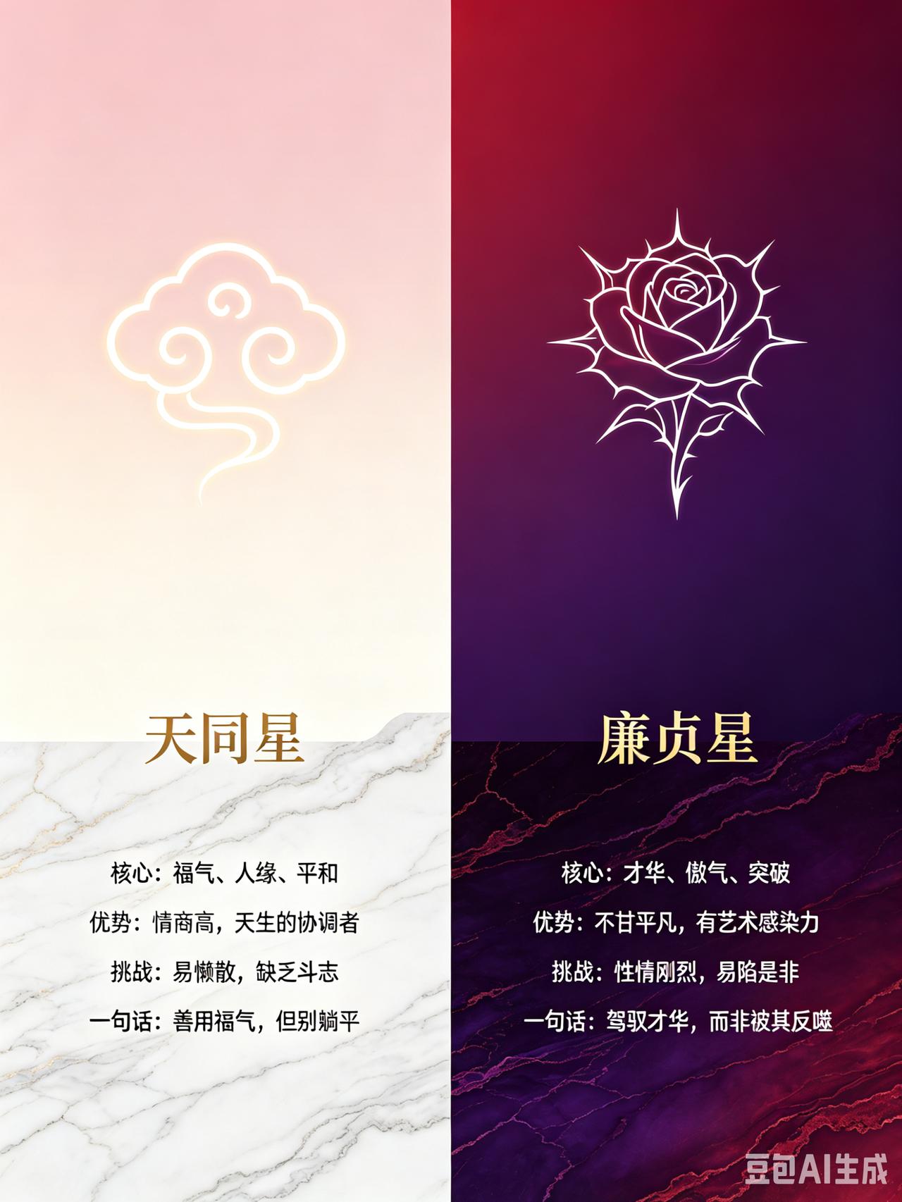 　　紫薇斗数十四主星（4）《天同的“福气”与廉贞的“才气”，你正在被哪一种拖累？