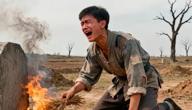 1943年，一交通员送情报途中撞见伪军。跑，跑不了。藏，没地方藏。突然，他“噗通