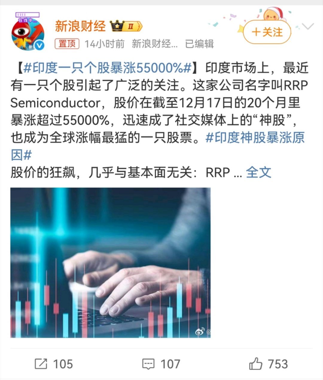 印度一只个股暴涨55000%要不怎会有“神奇的印度”之说呢… 