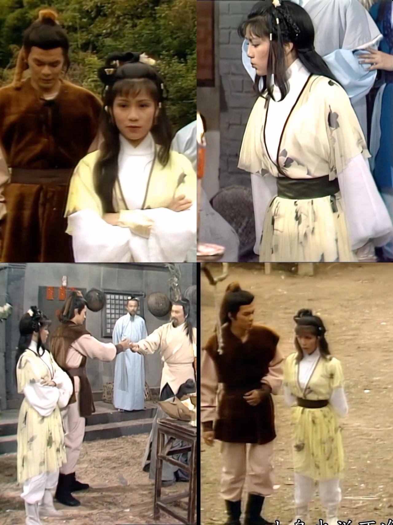 翁美玲黄蓉📺无可替代
这件黄衫，一上身就是黄蓉本蓉。✨
鹅黄的底，墨色的纹。