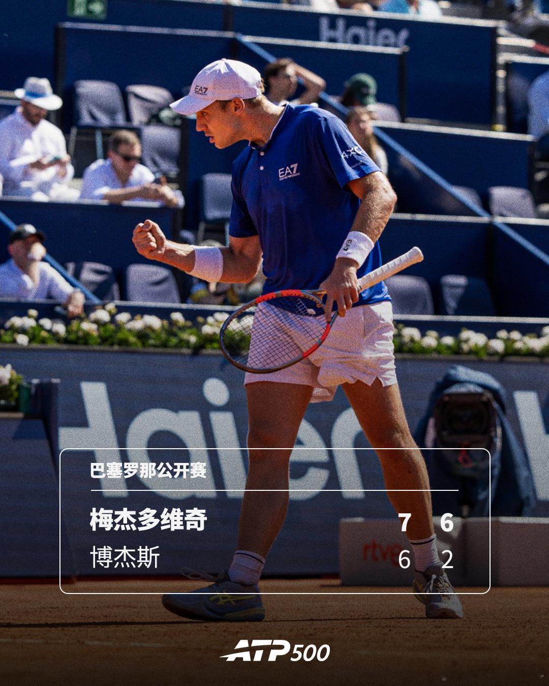梅杰多维奇首进500赛四强💪ATP500 巴塞罗那公开赛1/4决赛，从资格突围