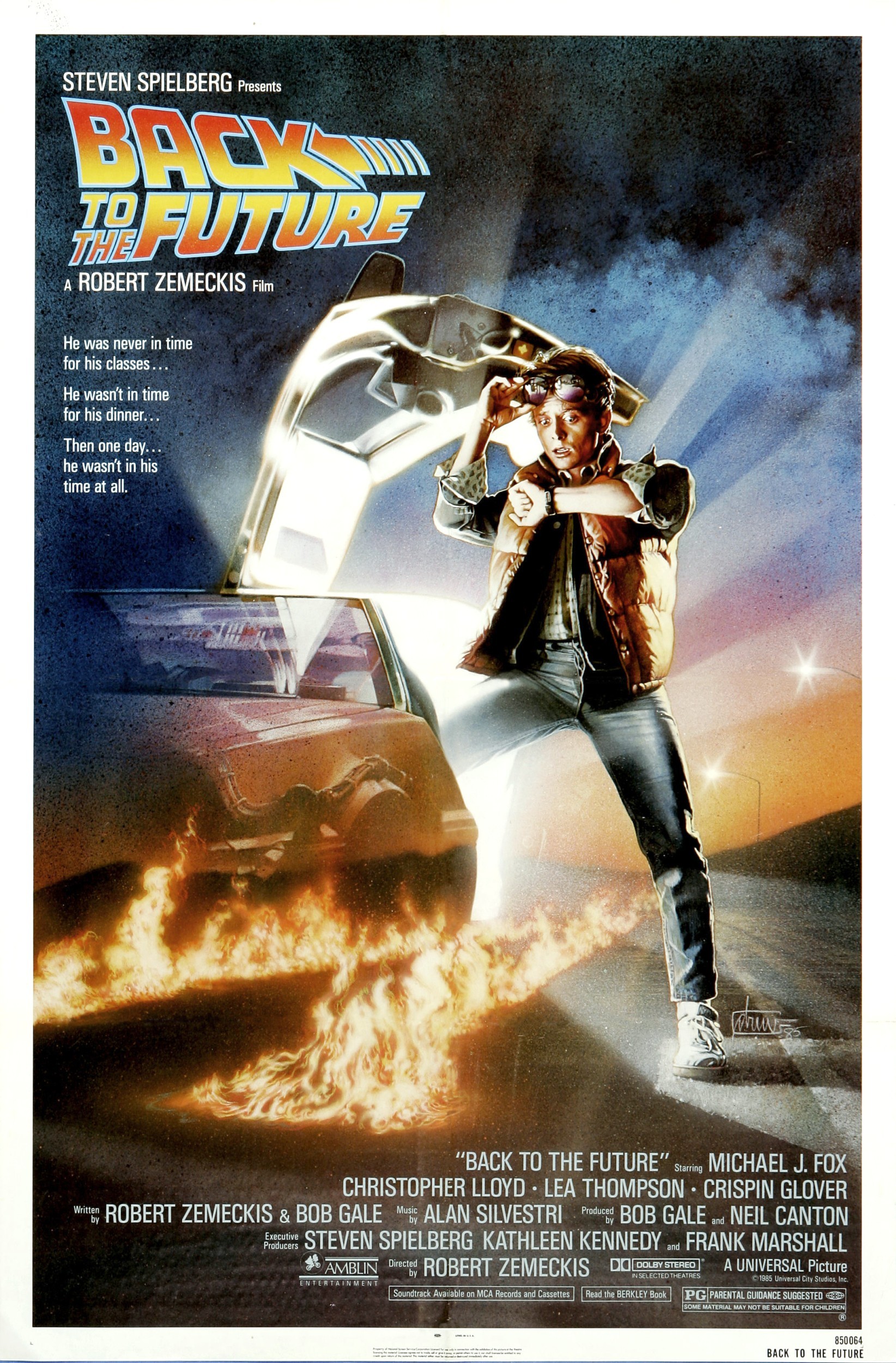 41年前的昨天，《回到未来》在美国上映罗伯特·泽米吉斯导演，迈克尔·J·福克斯 