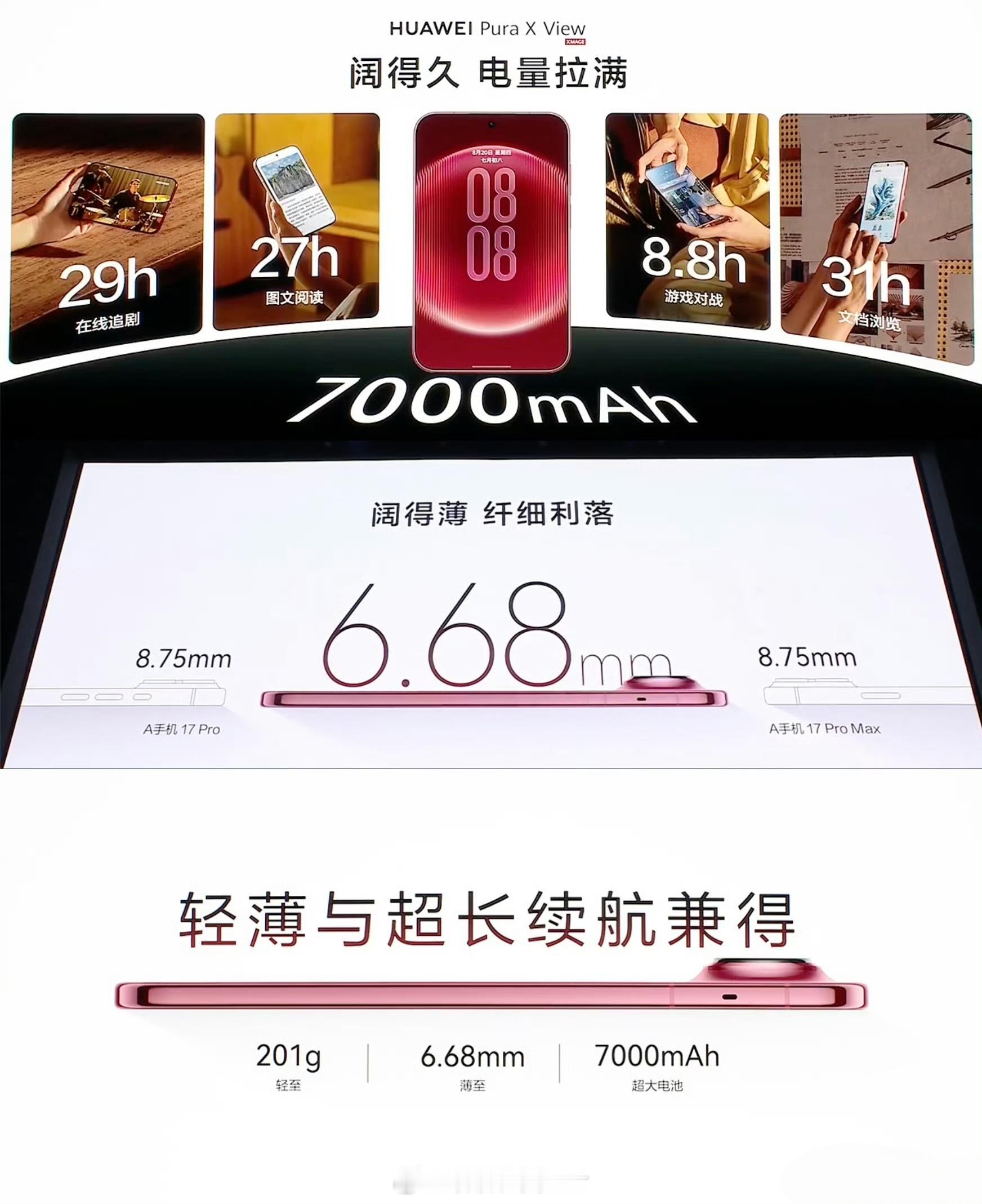 华为阔直板手机亮相 华为Pura X View正式亮相！作为全球首款阔直板手机，