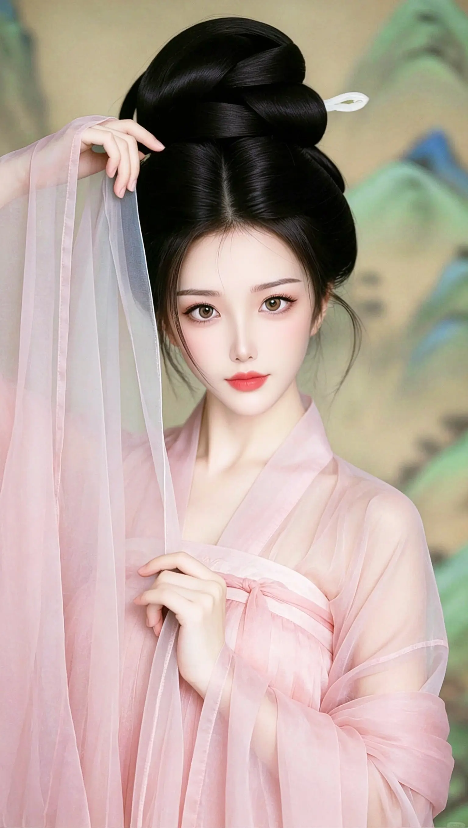 AI青衫仕女图 ai创作