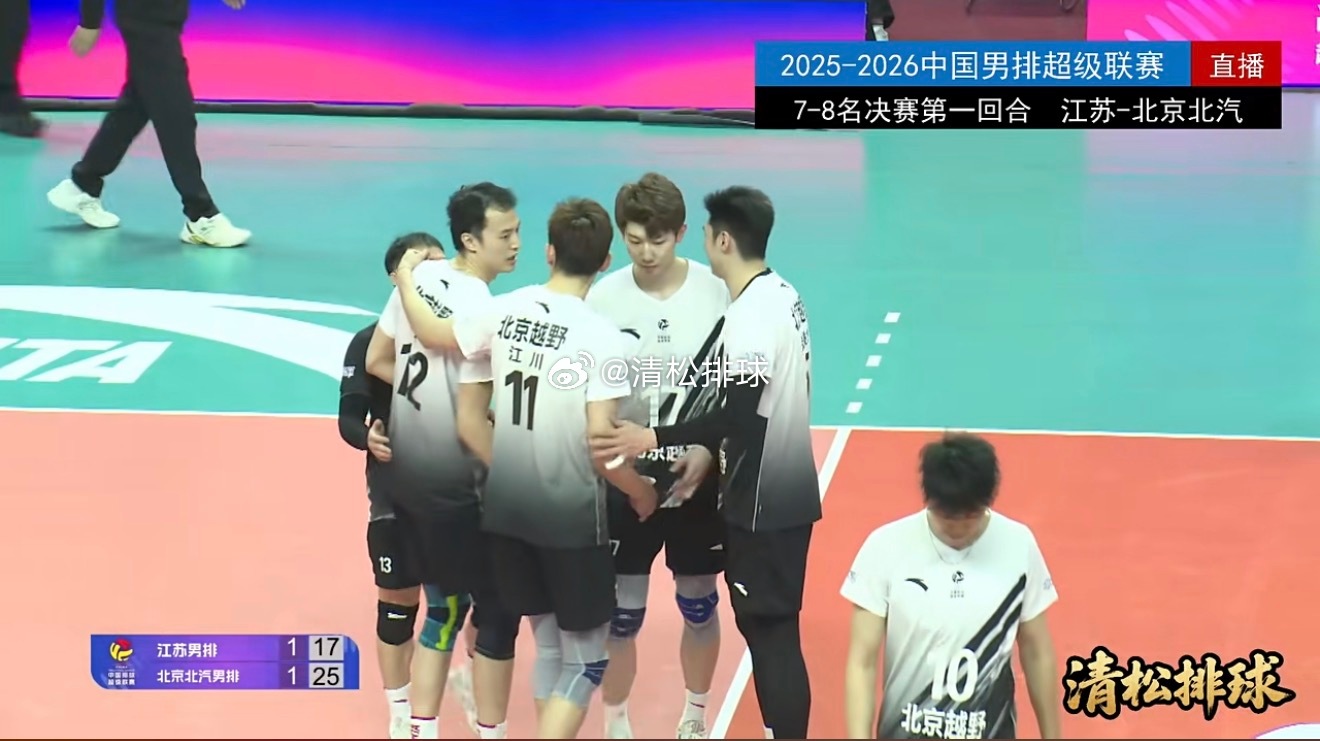 2025-2026中国男排超级联赛A级总决赛7-8名决赛第一回合江苏vs北京北汽