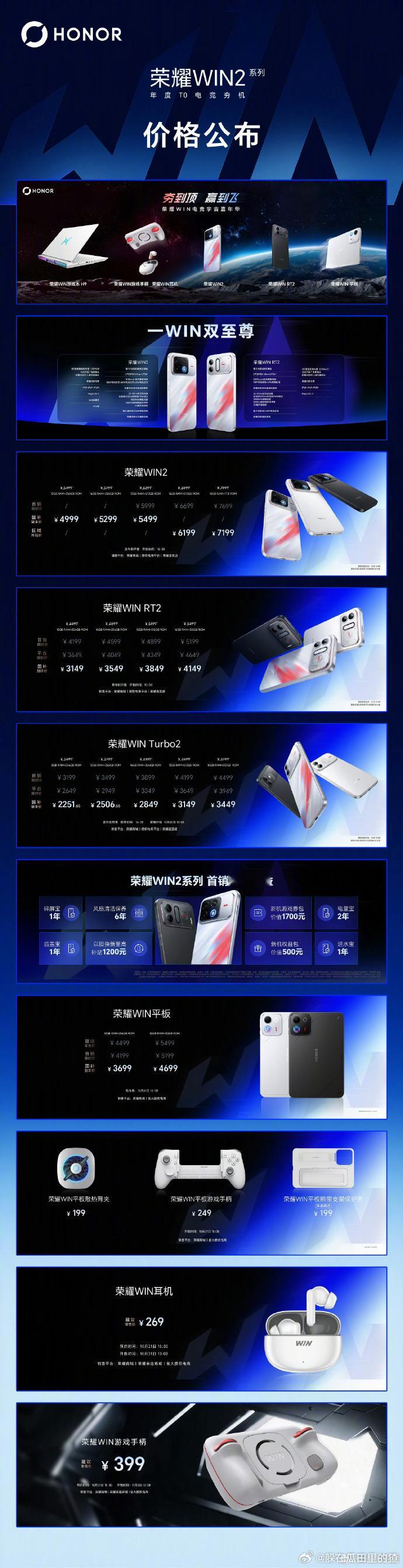 荣耀 Win 2系列价格出来了都是维信诺2k 185，我看iqoo用的是最新材料
