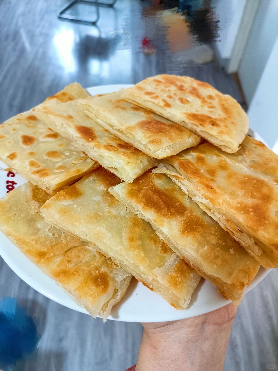 我可以叫自己饼姐了，这多层小油饼谁不爱呀