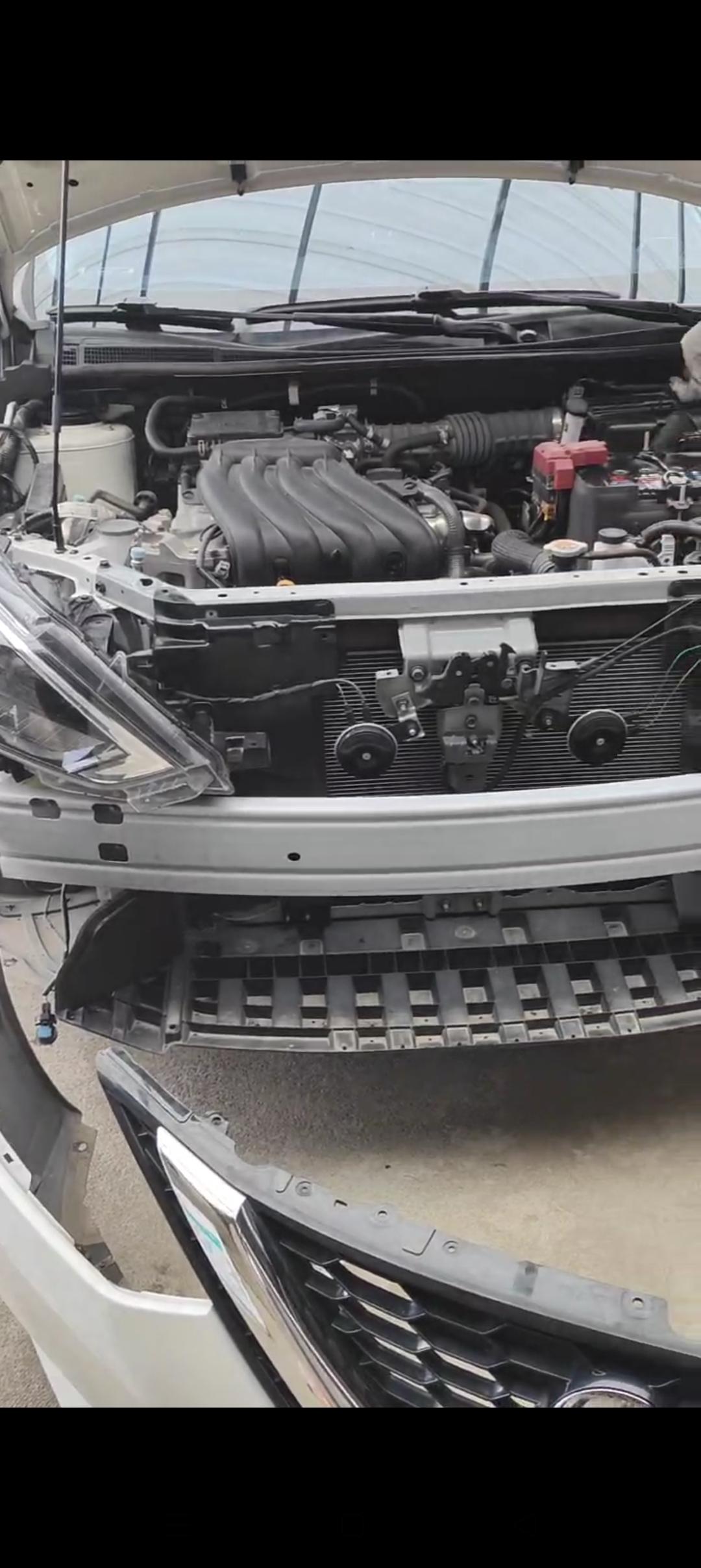 轩逸经典的前防撞梁
厂家说有1500兆帕
还是进口钢材你们信吗？