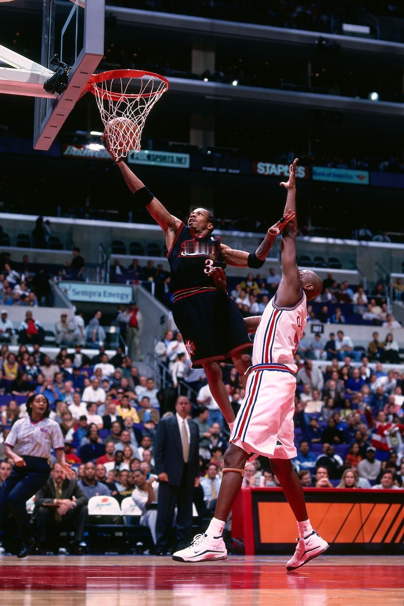 Allen Iverson layup艾弗森