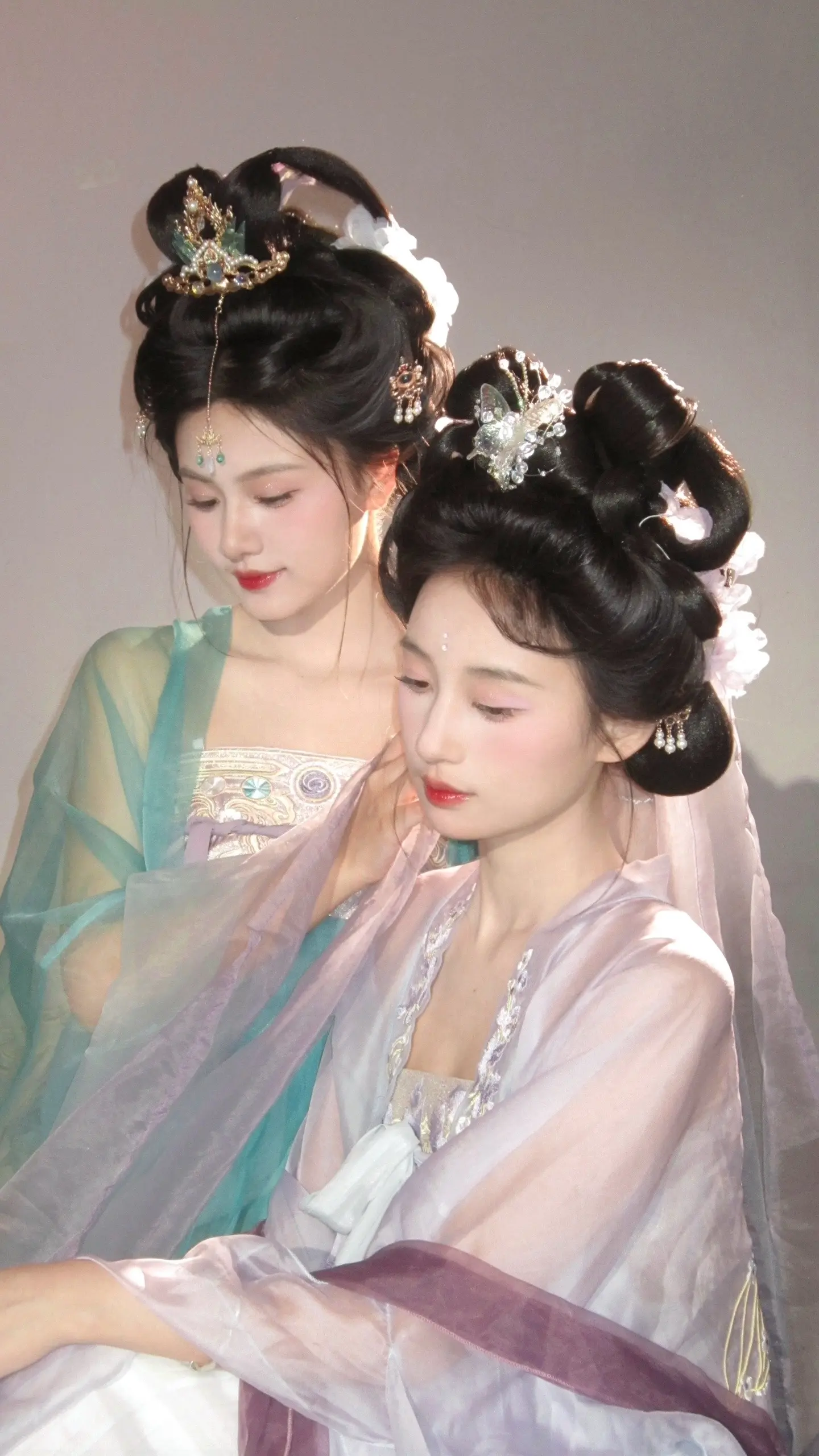 妆造 国风合伙人 唐风发型 汉服发型 汉服妆造