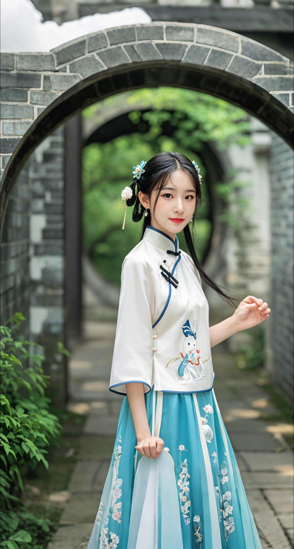 AI扩图 AI扇窗青影柔