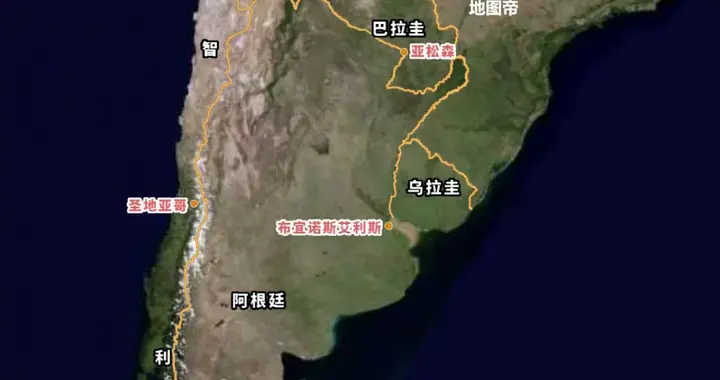 哪些国家的地图，“装得下”狭长智利？