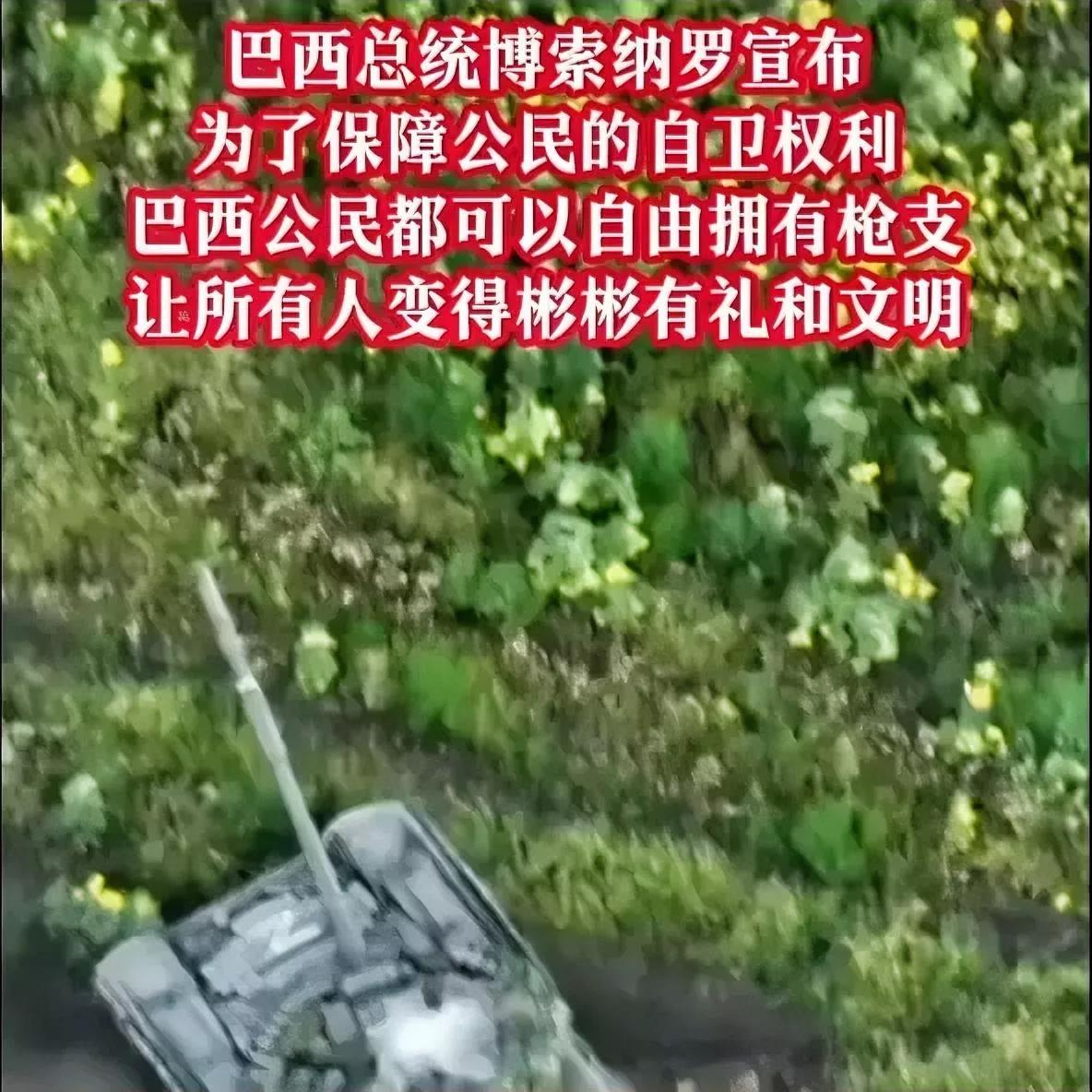 巴西总统博索纳罗宣布，为了保障公民的自卫权利，减少弱者被欺凌，巴西公民都可以自由