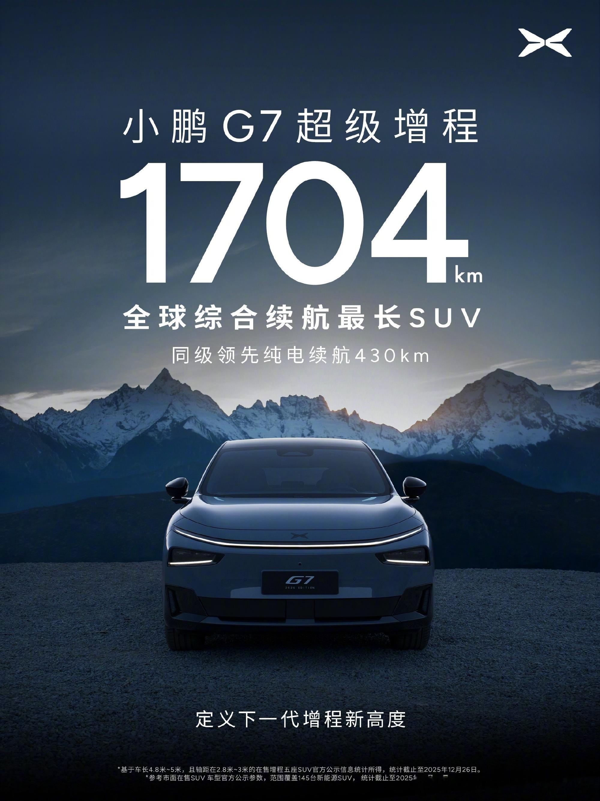 1704公里超长续航SUV小鹏G7来了 它不仅仅是抛出了一个“1704公里”的惊
