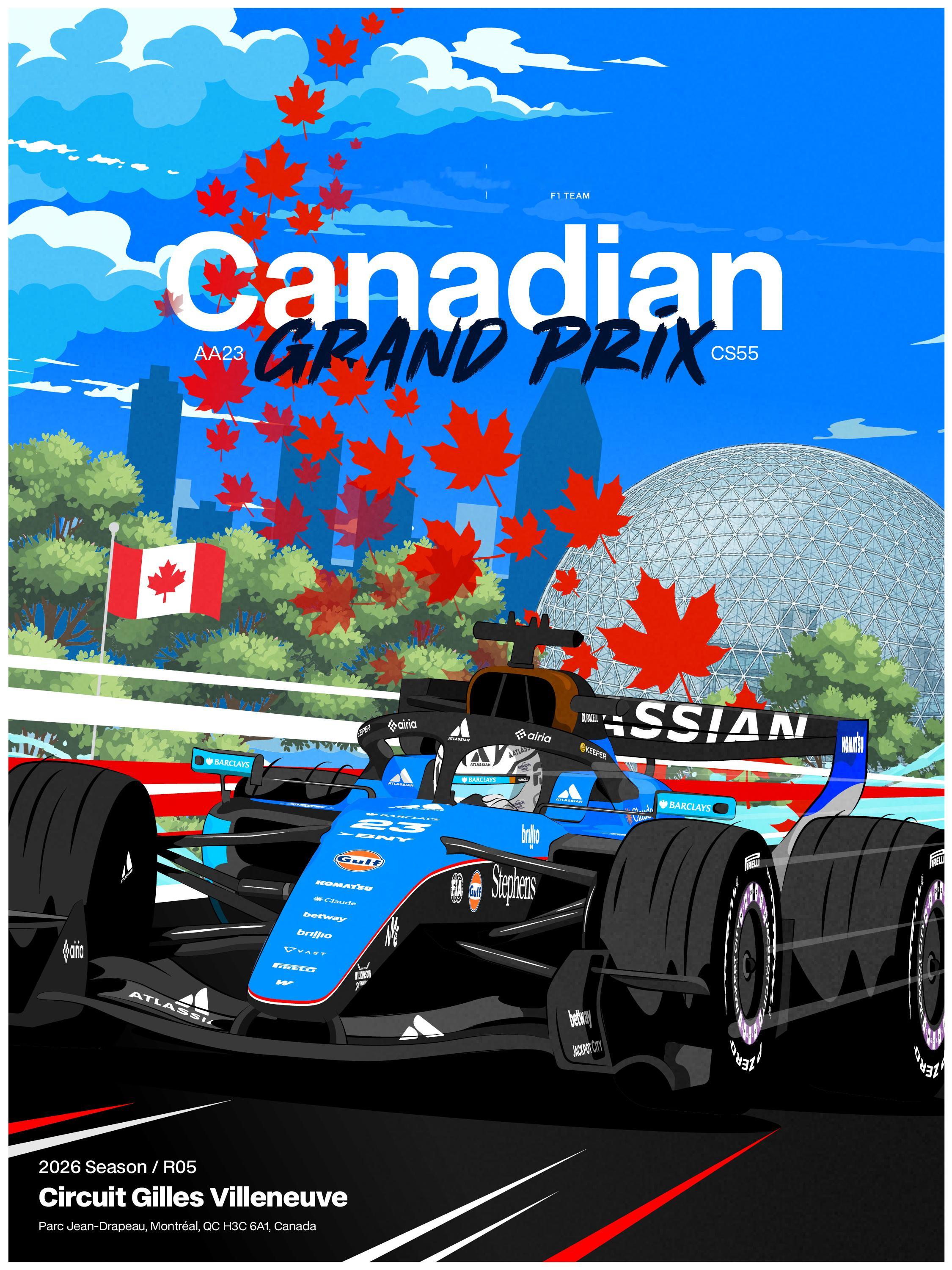 2026F1加拿大大奖赛~各车队海报鉴赏🎨......2026F1加拿大大奖赛