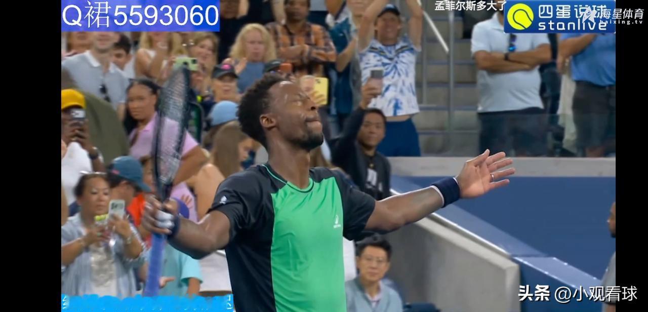 🎾🎾1986年出生的法国老将孟菲尔斯，2-6/6-16-2/6-0战胜巴列霍