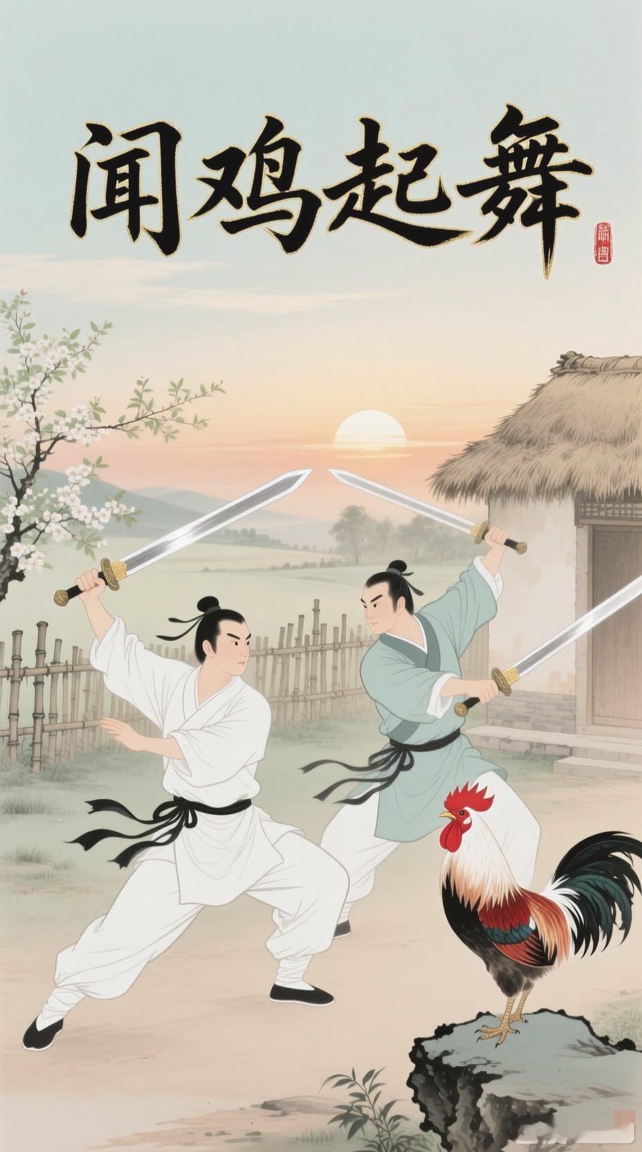 “闻鸡起舞”典故里的两个年轻人，用勤奋改写了国运
 
说到励志典故，很多人第一反