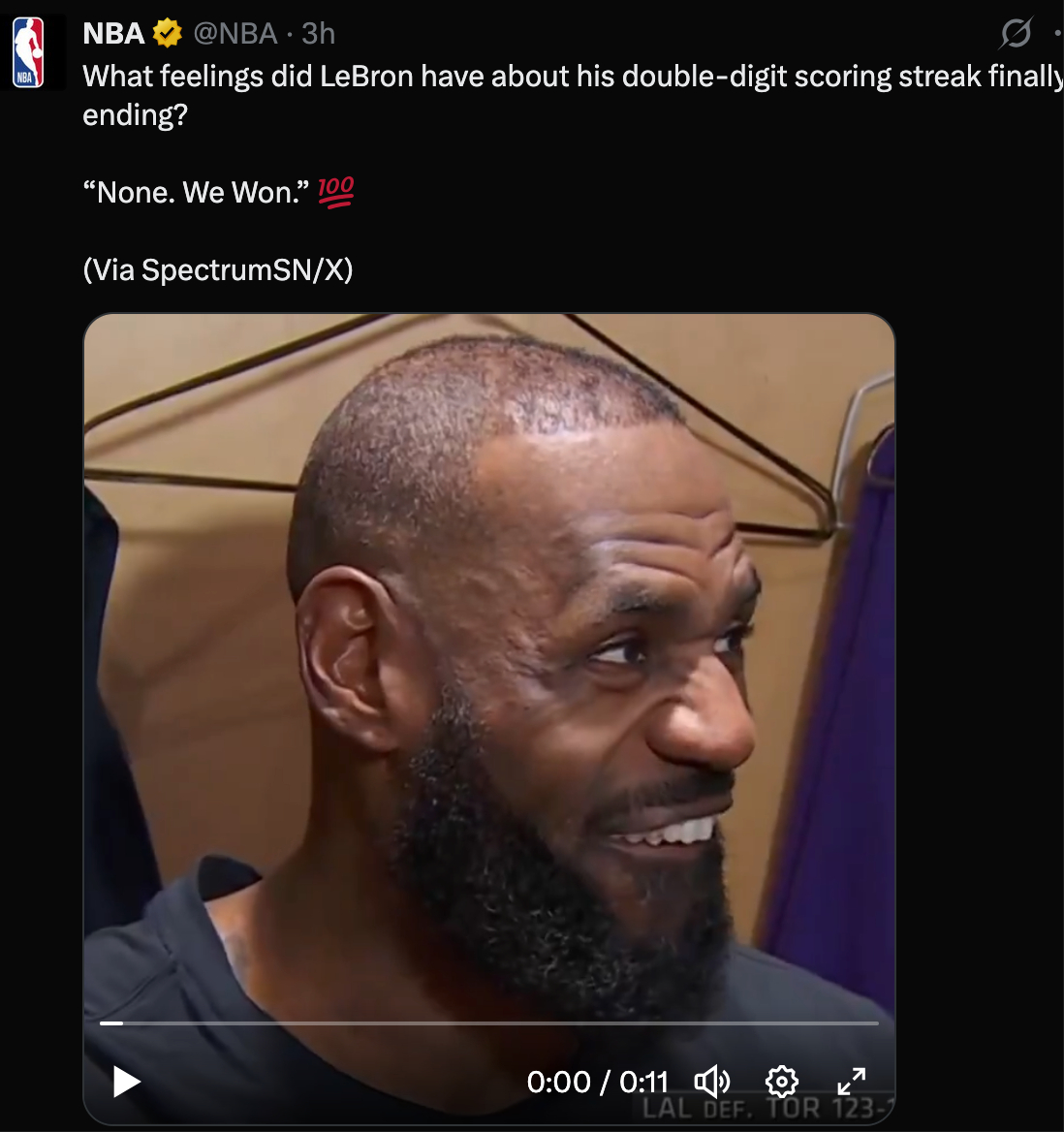 老詹在干嘛？塞牙吗？八村垒绝杀猛龙詹姆斯连续得分上双纪录终结湖人vs猛龙