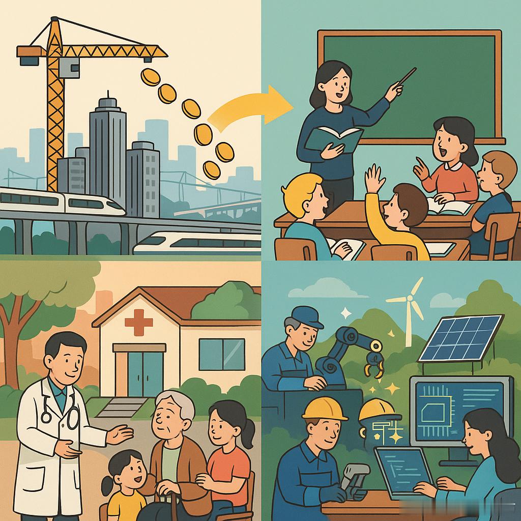 未来五年大量的钱将流向这里未来五年，资金将从“铁公基+地产”的资产密集型，转向“