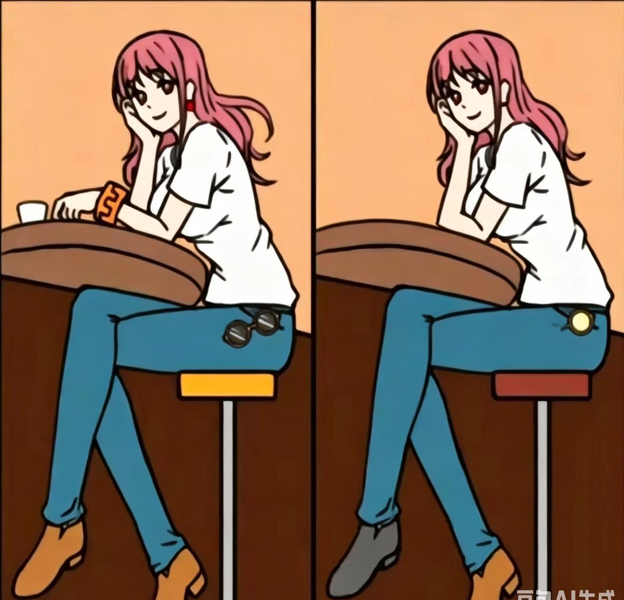都说只有1%的才能找到8处不同，你信吗？你能找到几处呢？写在评论区里。