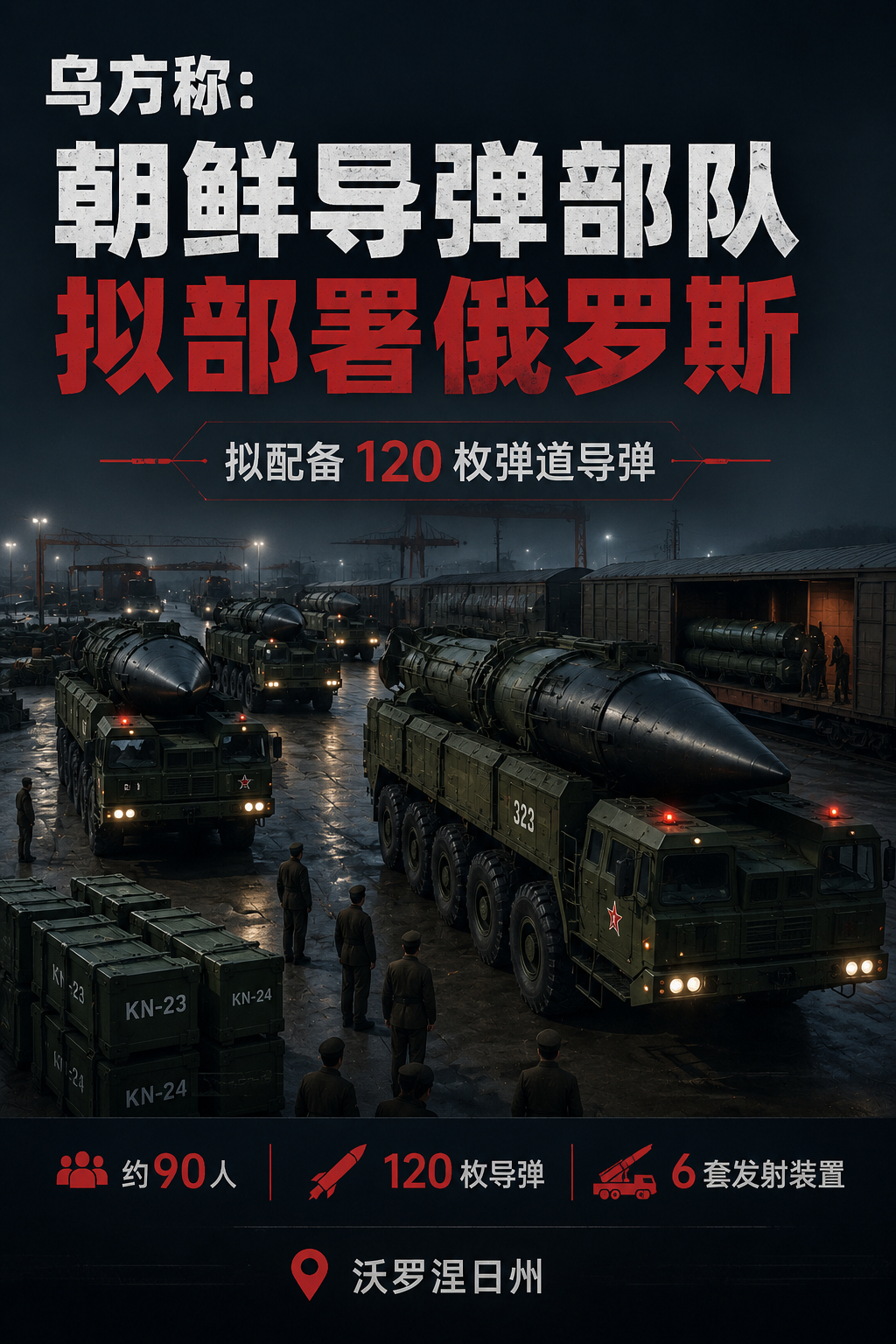 乌克兰情报部门：俄拟部署朝鲜导弹部队 驻扎俄西部打击乌克兰据路透社8月5日报道，