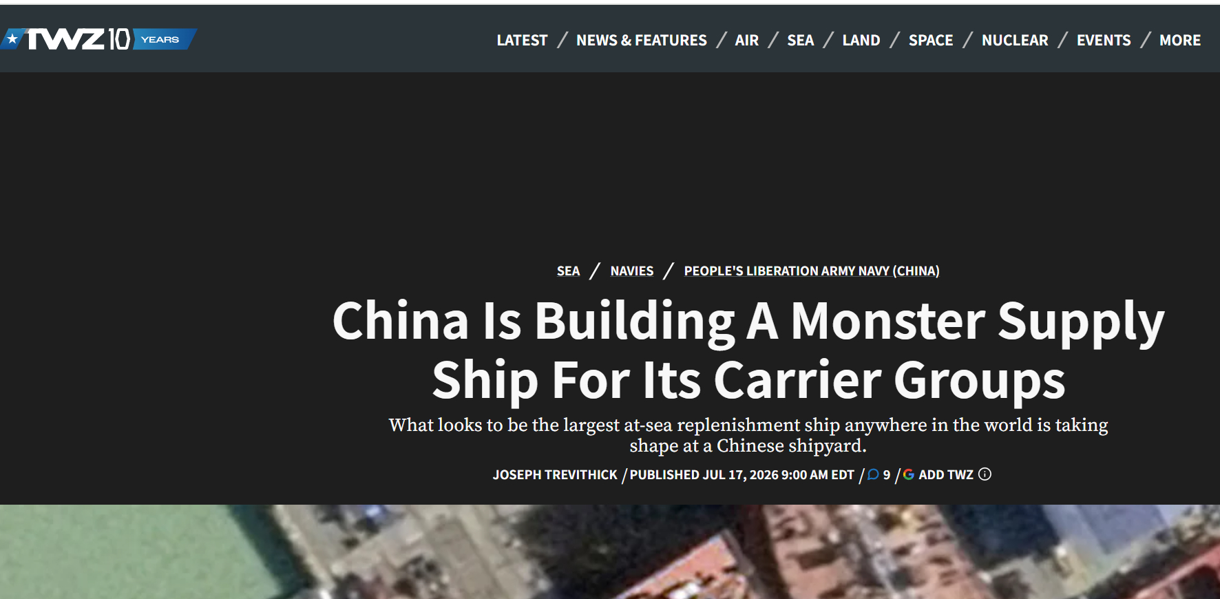 🔻哈哈，TWZ说是“怪兽补给舰”可还行。🔻没办法，我们没有海外基地，不能跟美