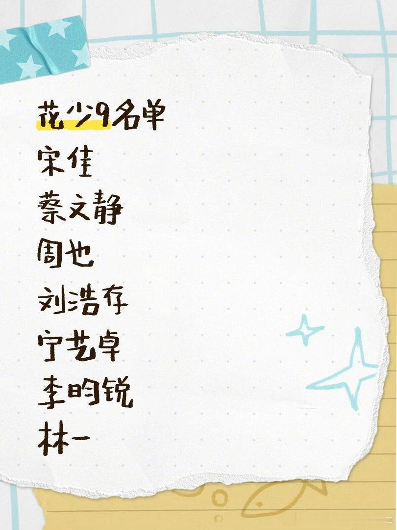 我心目中的花少9感觉都是磁场很干净的人花儿与少年｜ 