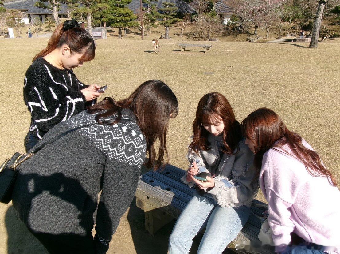 早田希娜、赤江夏星、麻生丽名同游奈良🦌📷 ​​​