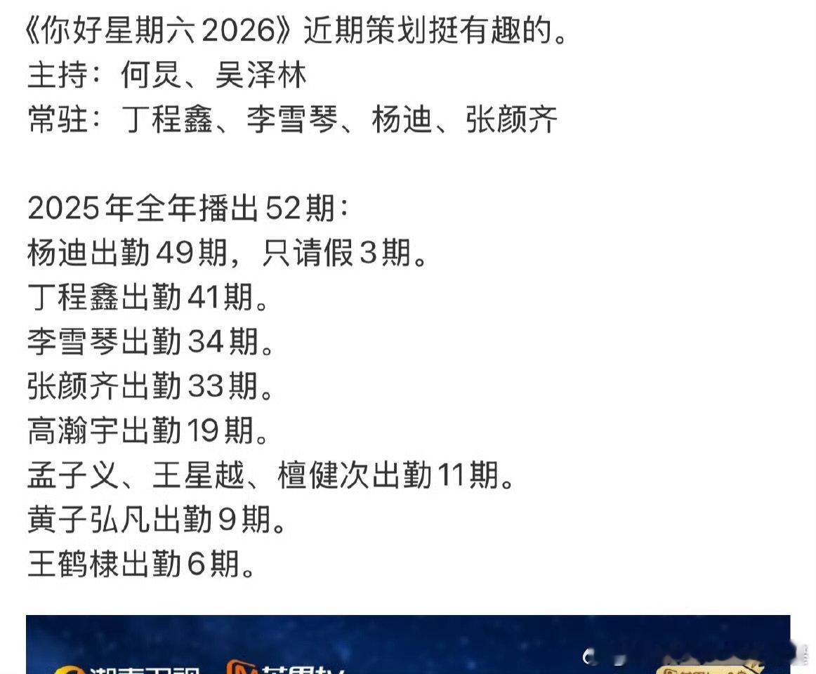 丁程鑫2025年出勤41期你好星期六丁程鑫出勤41期你好星期六 丁程鑫2025年
