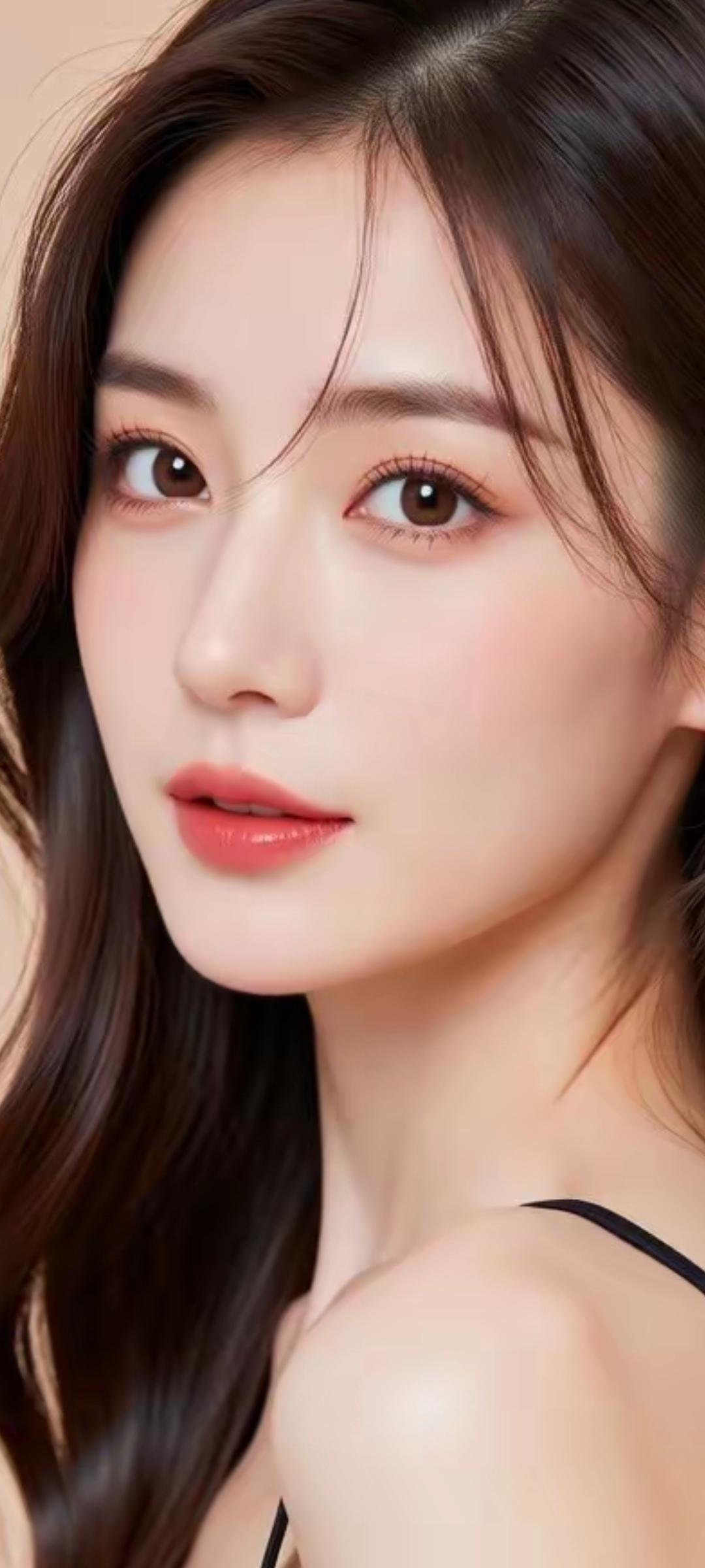 温柔甜美的少女，浅笑嫣然，宛如春日暖阳。