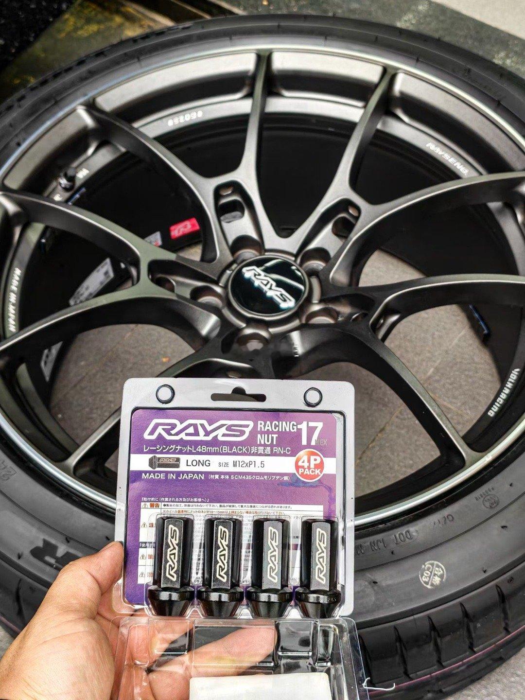 威尔法 完工案例RAYS G025 MK色 19寸搭配RAYS螺丝 卫途轮胎意大