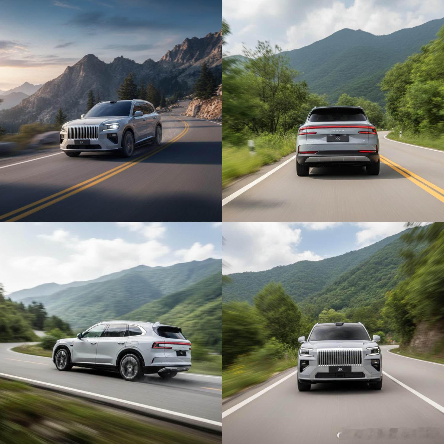 极氪8X跑起来 极氪8X新色发布极氪8X实车亮相