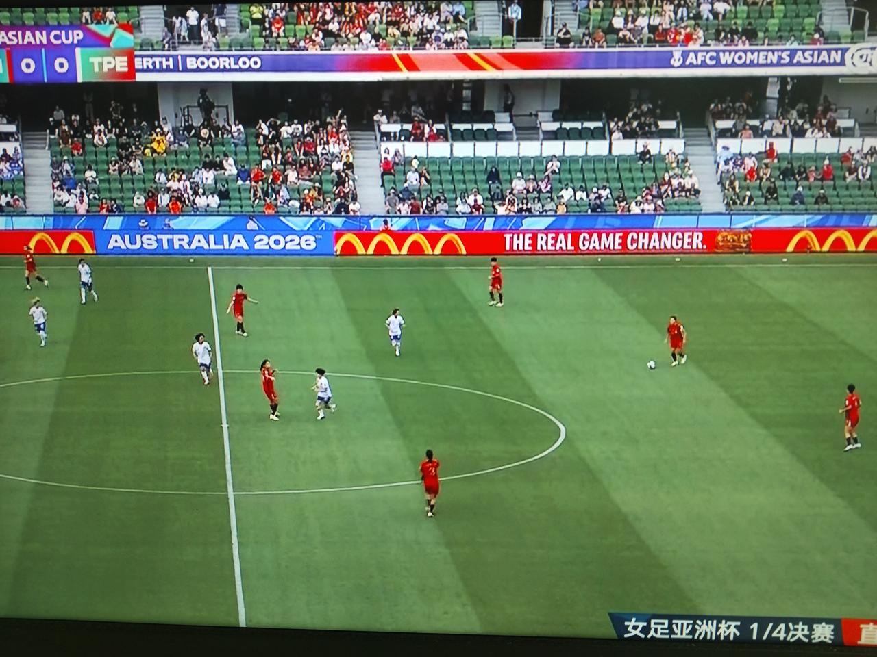 中国女足2比0战胜中国台北，直通世界杯！
       这场比赛中国女足打的异常