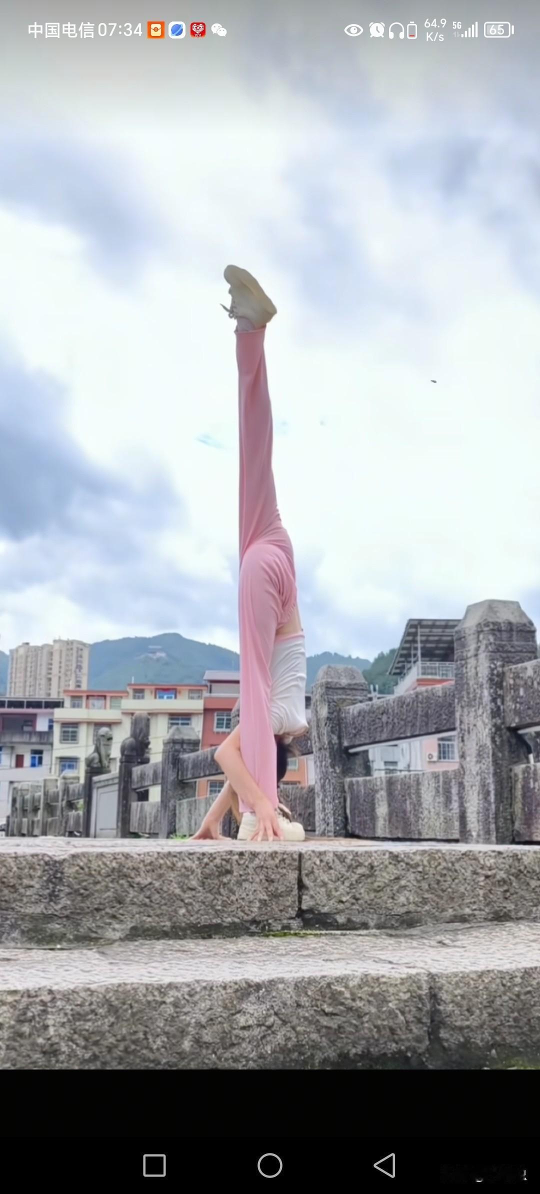 一马平川，这简直就是一马冲天。
身材比例好，腿直，腰细。
头小，身直，这种身材不