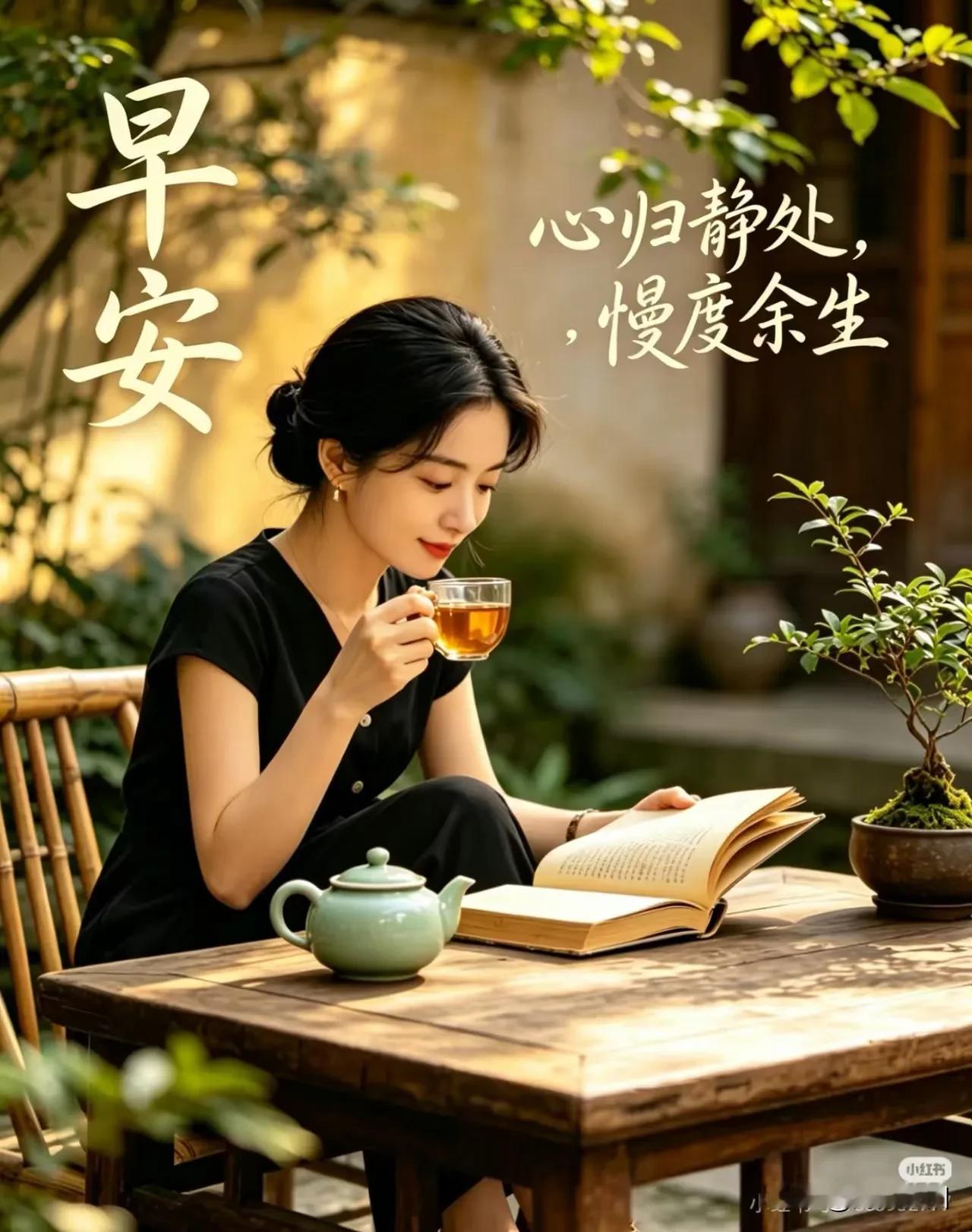 《行香子·恬淡忘忧》

利欲休萦，
烦扰无侵。
远尘嚣、不扰其心。
莫随外物，
