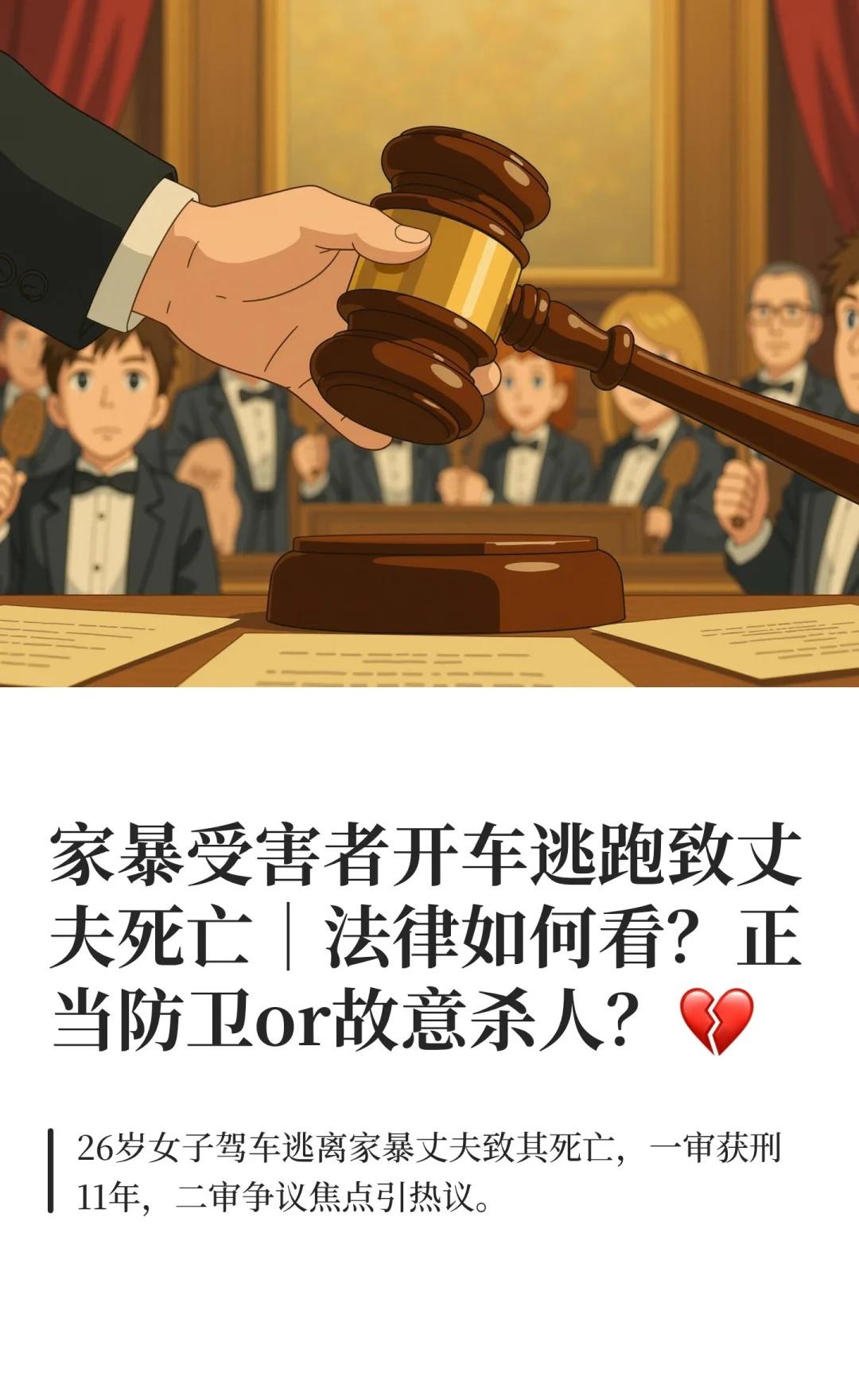 家暴受害者开车逃跑致丈夫死亡｜法律如何看
小曹因长期家暴驾车逃离，丈夫阻拦身亡，