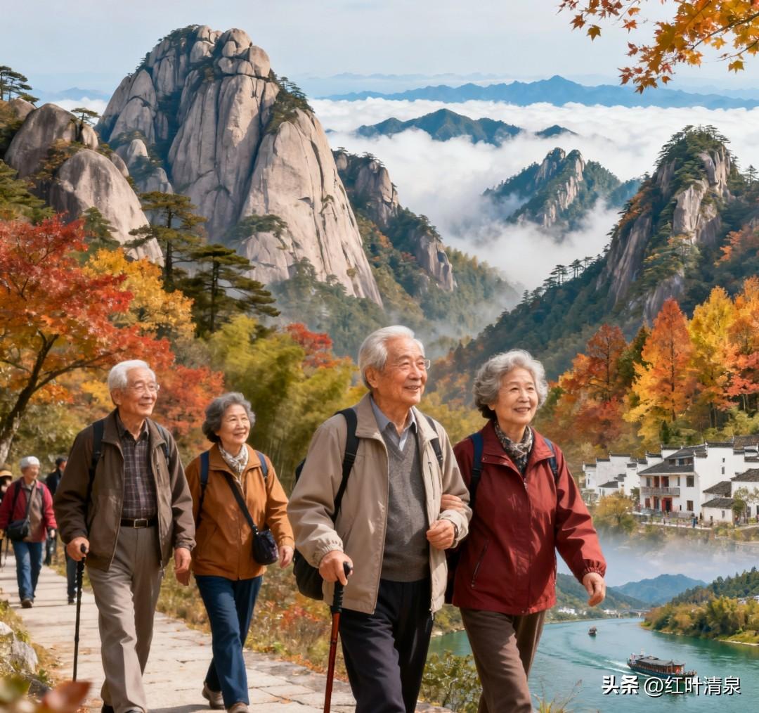 七律·赞游兴

霜鬓何须踏远游，
青山绿水任自求。
慢步轻缓乡间路，
笑语频传画