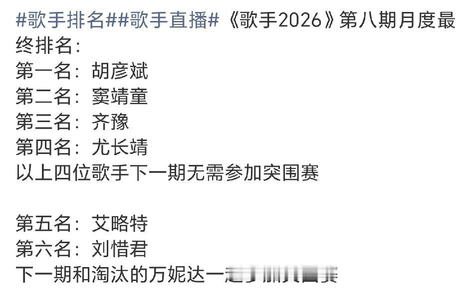 歌手有史以来最糊的一期了吧，月度总决赛，七进四，就这都没上几个热搜，看出来也真是
