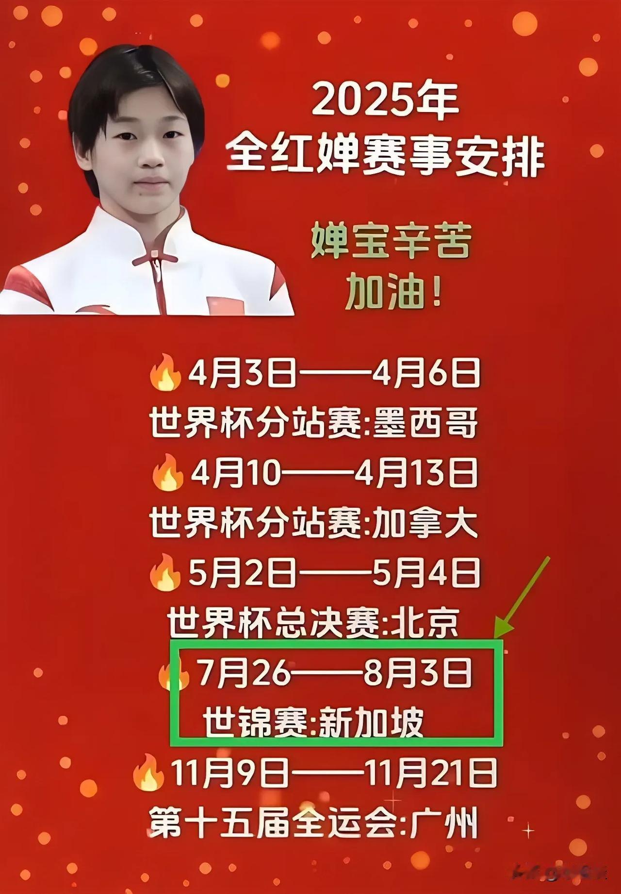 我有种很强的预感，全红婵下一站新加坡世锦赛拿不了第一

大家别骂我，原因有三。1