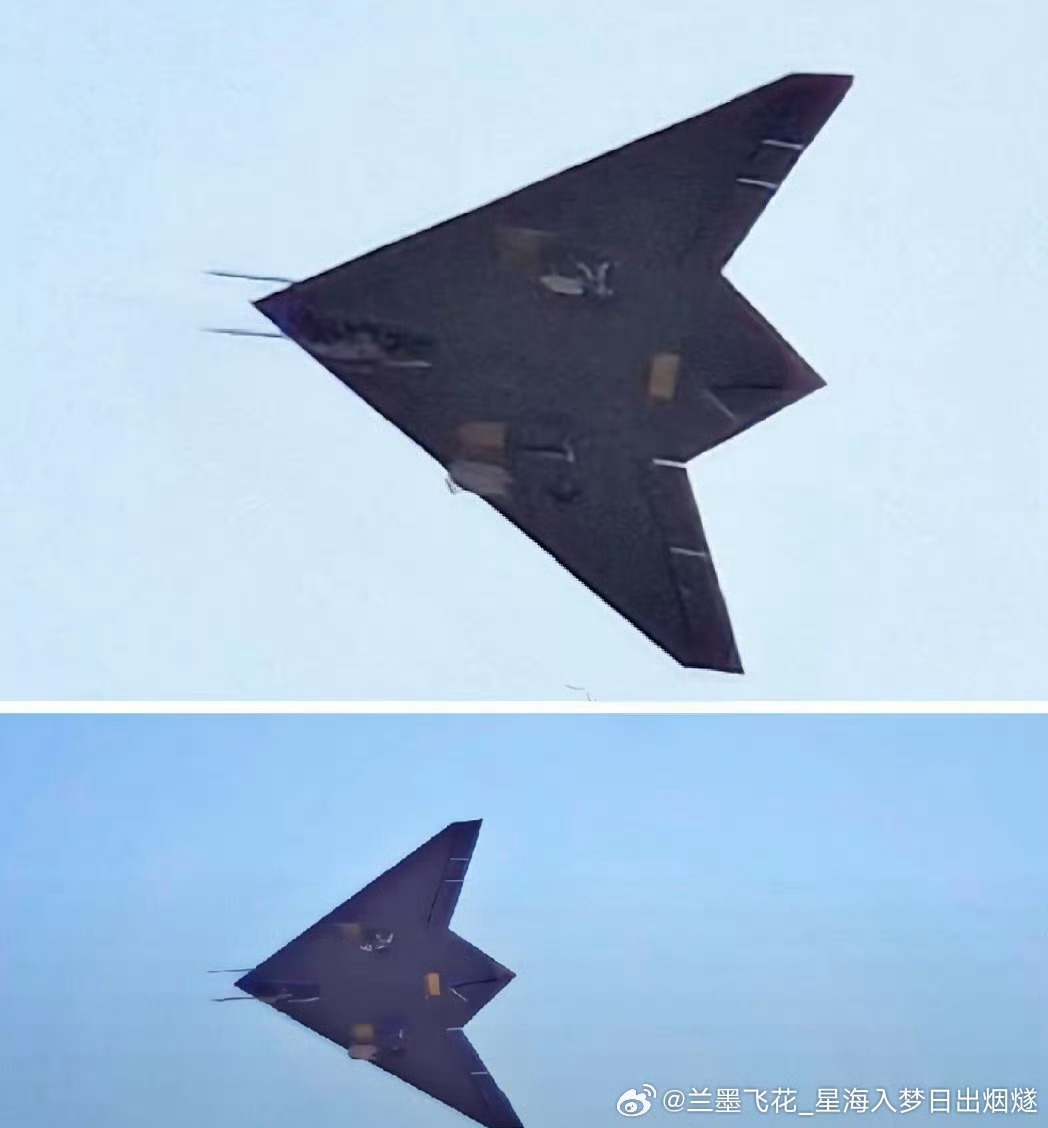 某型舰载无人机放下着舰钩[并不简单]不知076，很可能也在003上搭载 [酷]图