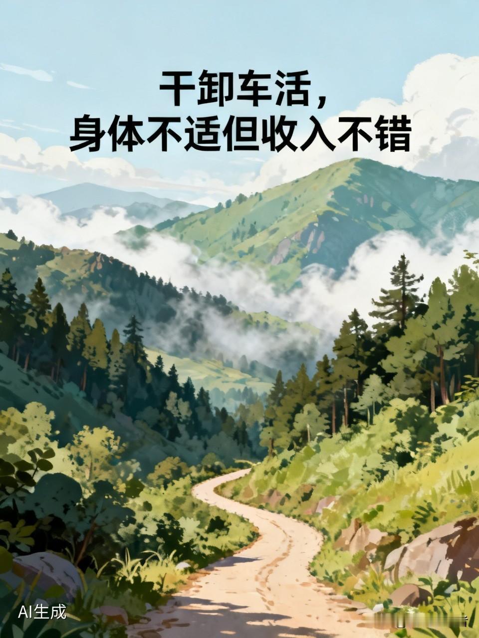 这两天卸车的活儿多了些，身体也有点不舒服，从腰到屁股都酸痛，或许又是进冷库受了寒