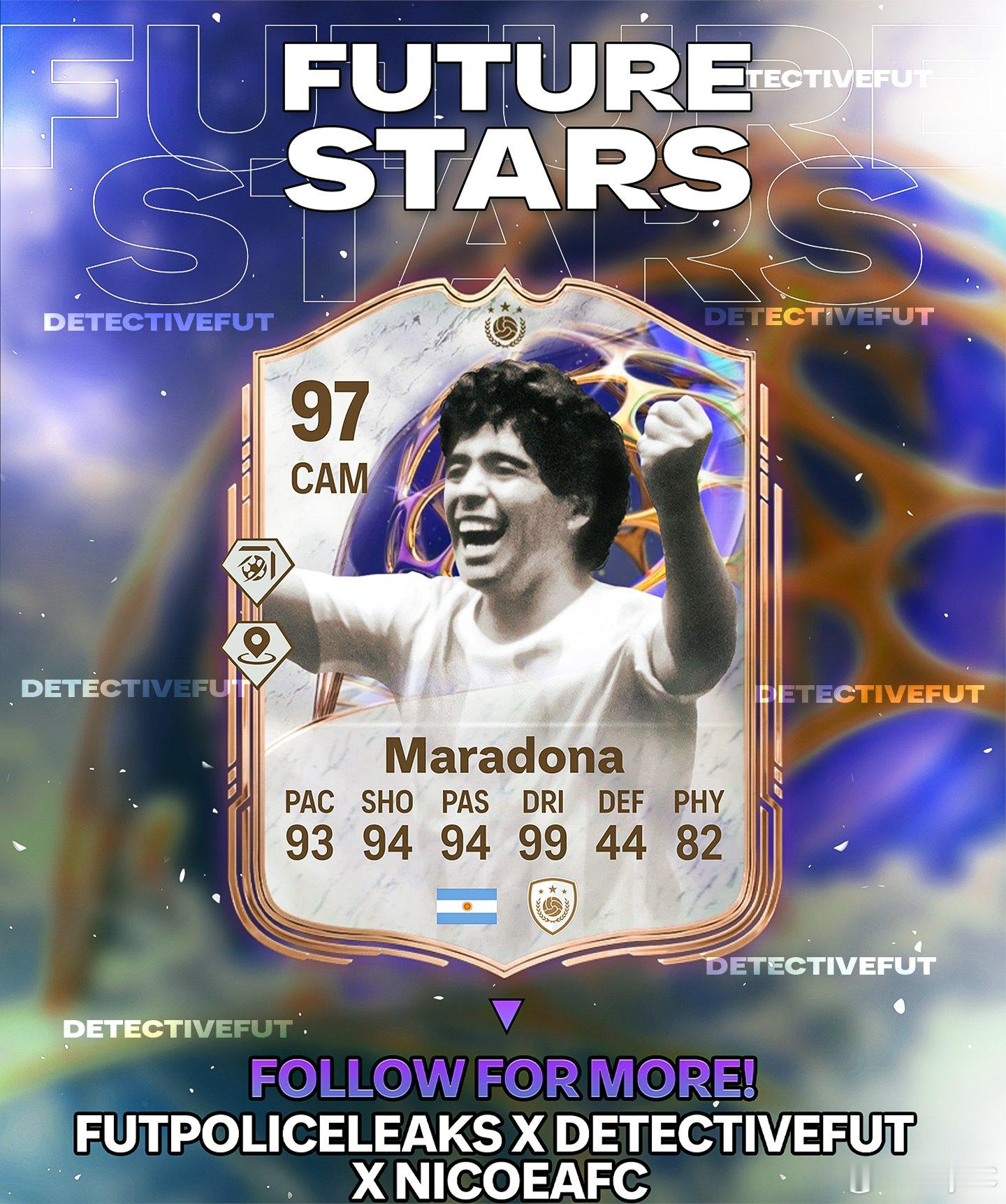 马拉多纳将会在未来之星活动中推出。FC26