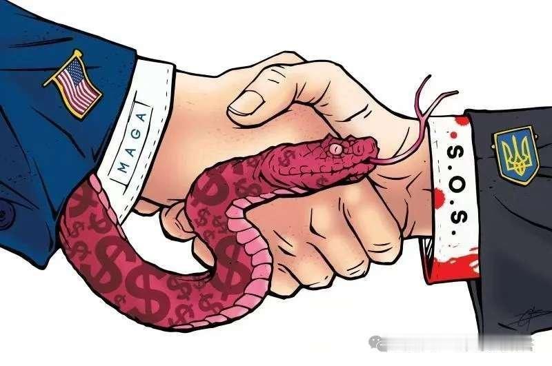 看图说话 【特朗普是如何支持乌克兰的？】西方也不相信特朗普会真心支持乌克兰。一幅