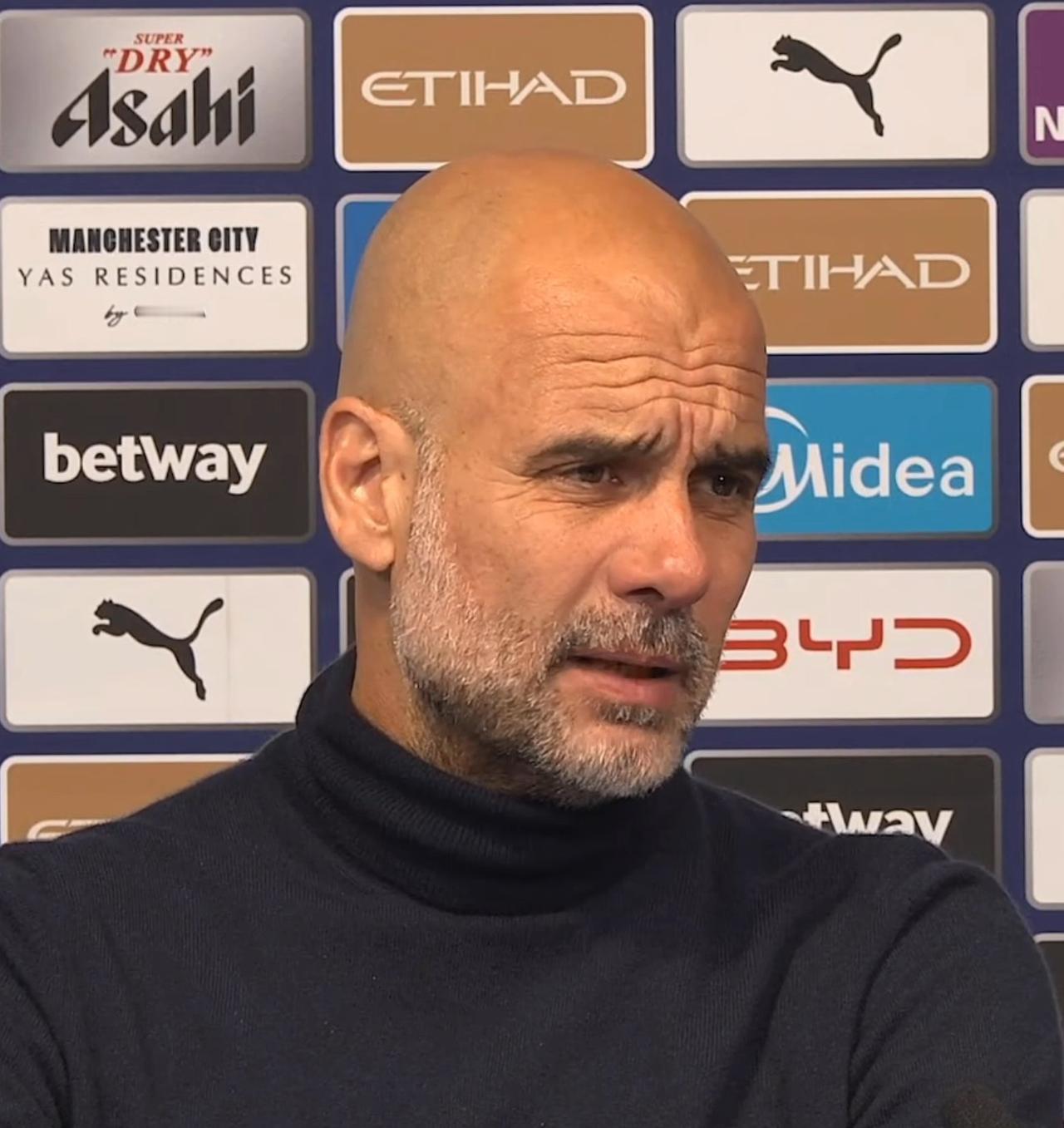 【太坏啦】尽管率领曼城2-1击败阿森纳，但瓜迪奥拉赛后仍然奶了阿森纳一波😂👇