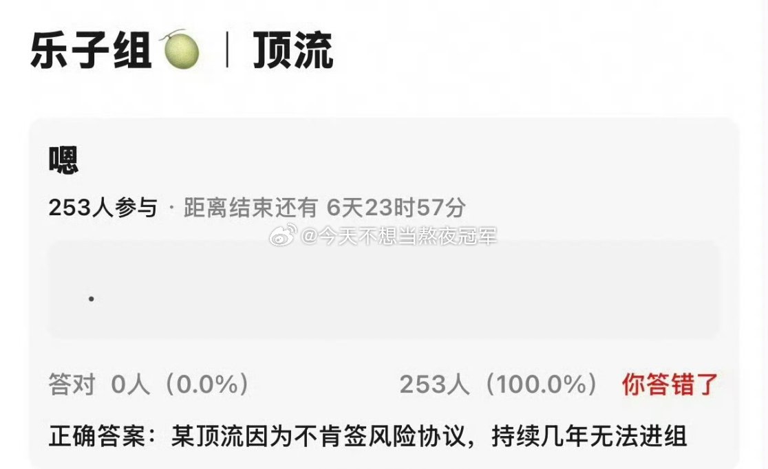 🍉🍉有顶流因为不愿意签风险协议，所以好几年没进组了🤔现在业内都谨慎，好点的