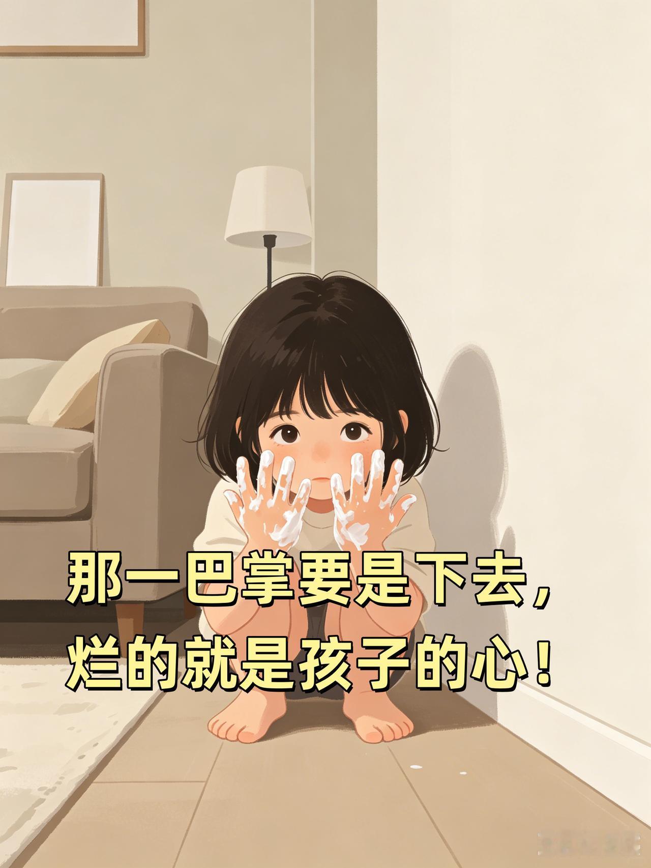 3岁的女儿把我花3600块买的黑绷带面霜，

挖空了半罐，抹得镜子、地板、她脸上